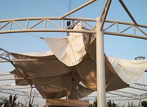 膜結(jié)構(gòu)中膜布怎么安裝？