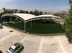 門球場膜結(jié)構(gòu)頂棚/罩棚有哪些優(yōu)點(diǎn)？(圖文)