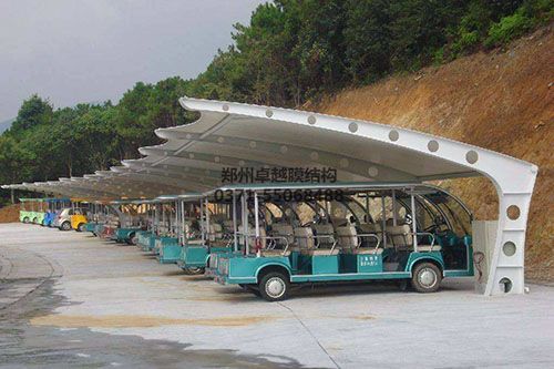 七字型膜結(jié)構(gòu)車(chē)棚