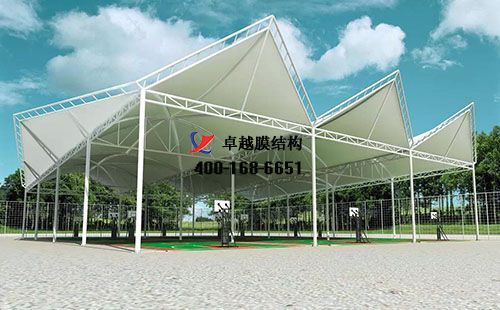    臨滄膜結構網(wǎng)球場門球場籃球場（臨滄體育運動中心室外籃球場）設計施工安裝案例
