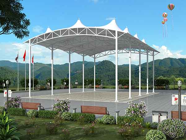 泉州張拉<font color='red'>膜結(jié)構(gòu)景觀</font>設(shè)計施工【案例圖片】