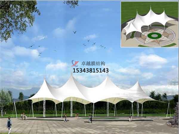 阿圖什張拉<font color='red'>膜結(jié)構(gòu)景觀</font>設(shè)計施工【案例圖片】