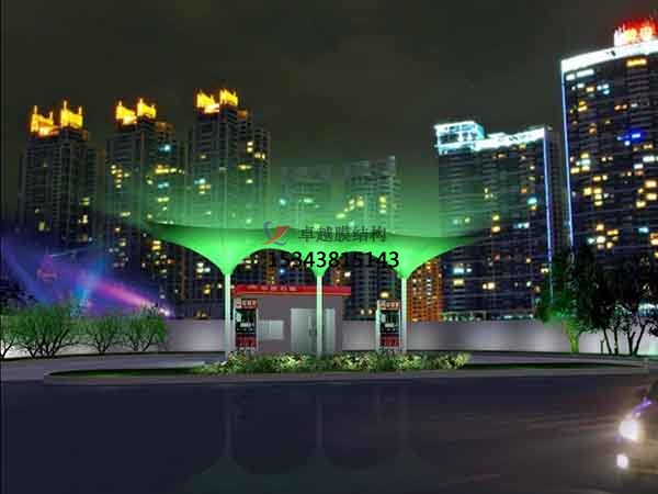 黃山膜結(jié)構(gòu)加油站收費站頂棚【罩棚設計安裝】