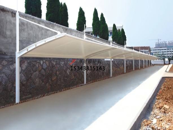 麥蓋提膜結構停車棚【遮陽棚廠家】生產(chǎn)設計