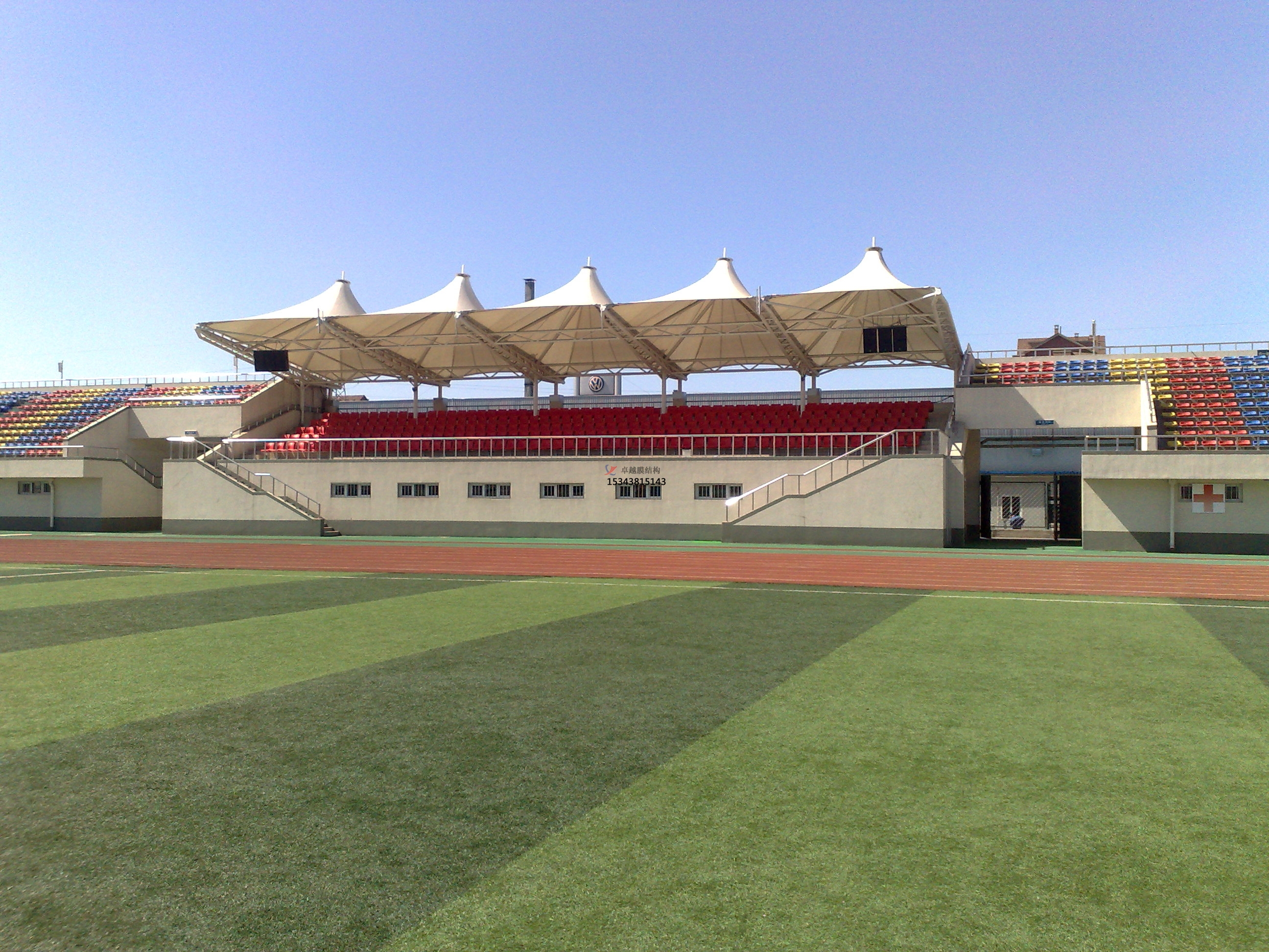 常寧體育公園膜結構【看臺雨棚】門球場案例