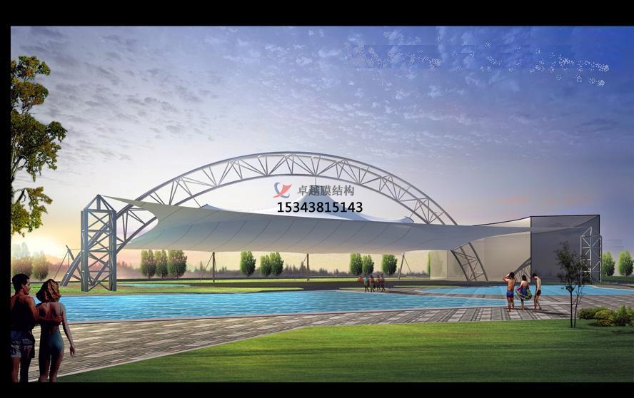 周口膜結(jié)構(gòu)游樂場(chǎng)/水上樂園/造浪池/游泳池/兒童樂園遮陽(yáng)棚廠家【膜結(jié)構(gòu)施工】