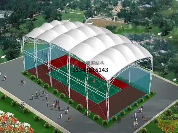 黑河網(wǎng)球場(chǎng)膜結(jié)構(gòu)頂蓋/籃球場(chǎng)屋頂/門(mén)球場(chǎng)雨棚安裝