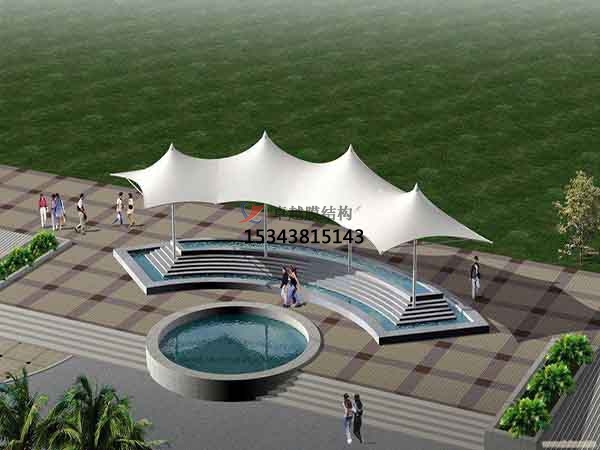 上海商業(yè)廣場<font color='red'>張拉膜結(jié)構(gòu)</font>景觀棚/雨棚設(shè)計搭建