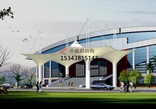 膜結(jié)構(gòu)大門、建筑入口效果圖