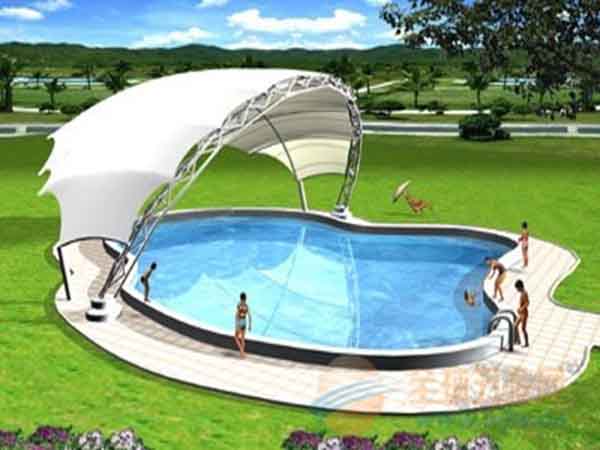 夏日炎炎，充氣膜游泳池