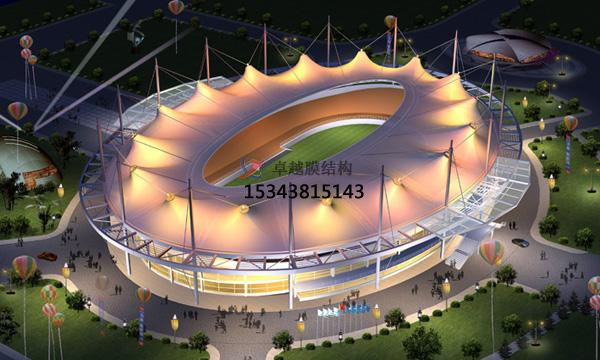 足球場膜結(jié)構(gòu)雨棚用PVDFf材質(zhì)可以嗎？