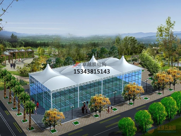 鞍山膜結構公司【PTFE膜結構羽毛球場】鞍山膜結構廠家