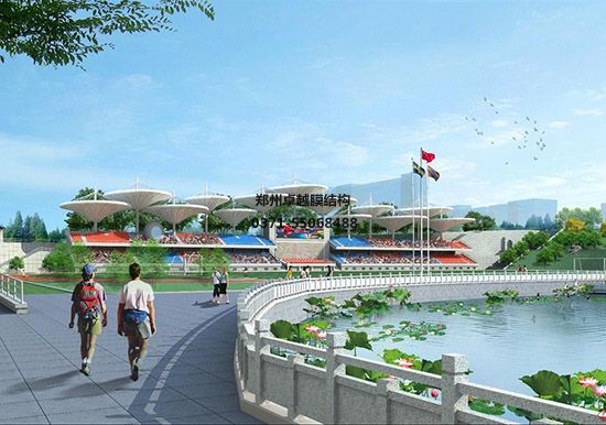 黃岡張拉膜景觀/看臺遮陽棚專業(yè)廠家【質量保證】